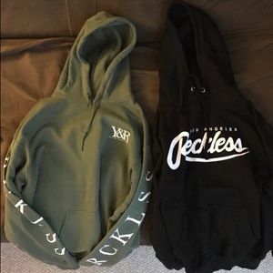 Two Young & Reckless Hoodies